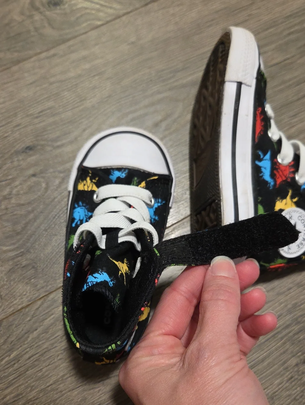 Converse All Star High-Top Dinosaur Sneakers - Picture 7 of 9
